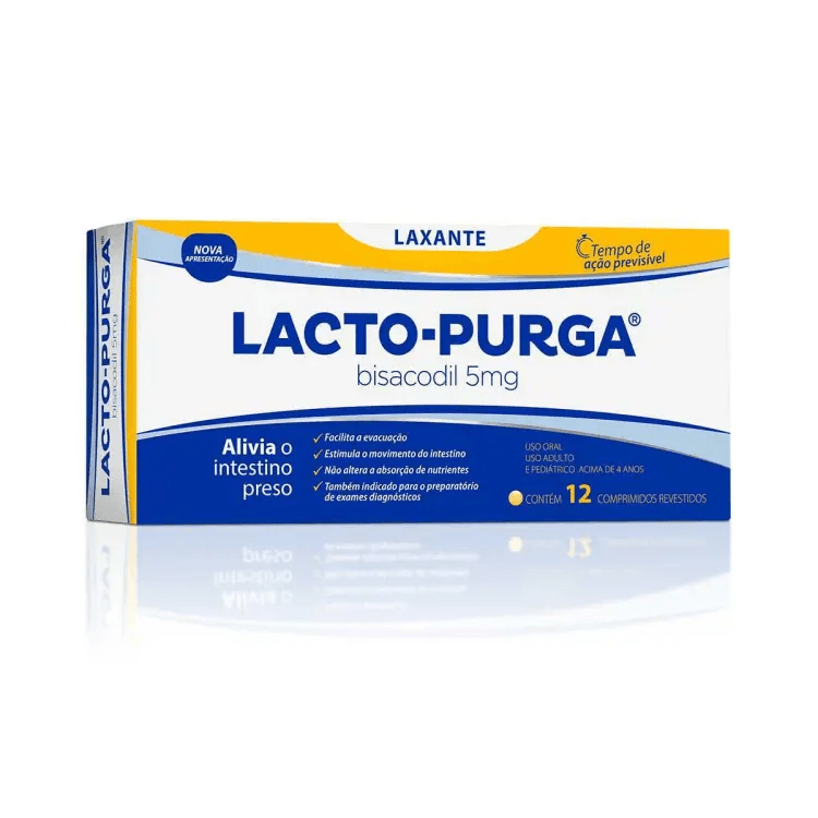 Lacto Purga 5mg Comprimido Revestido - Caixa com 12 Comprimidos - Imagem 1